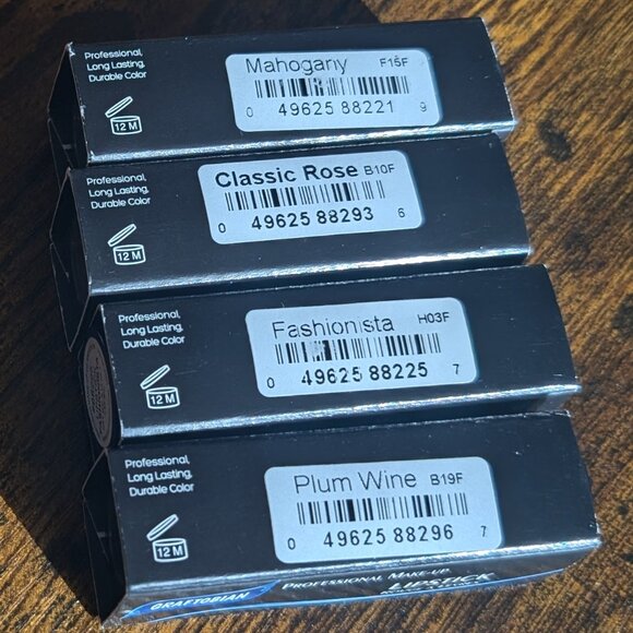 Graftobian Ultra HD Pro Lip Color Lipstick Lot of Four NIB - Picture 2 of 4